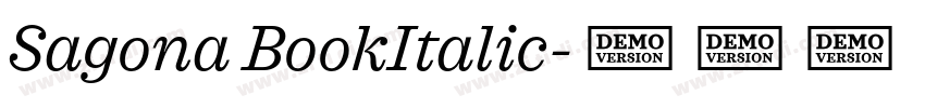 Sagona BookItalic字体转换